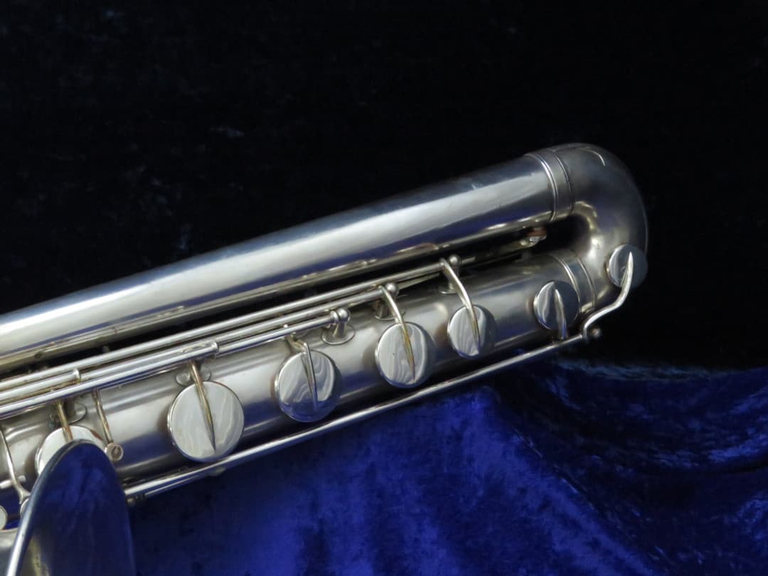 Buescher The Buescher True Tone Silver Bass Saxophone Serial #37187
