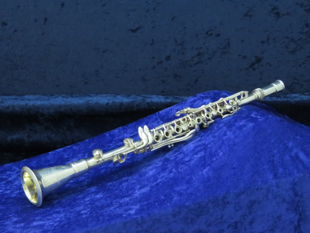 King Micro-Sonic Metal Bb Soprano Clarinet 1940's Serial #269339 Overhauled