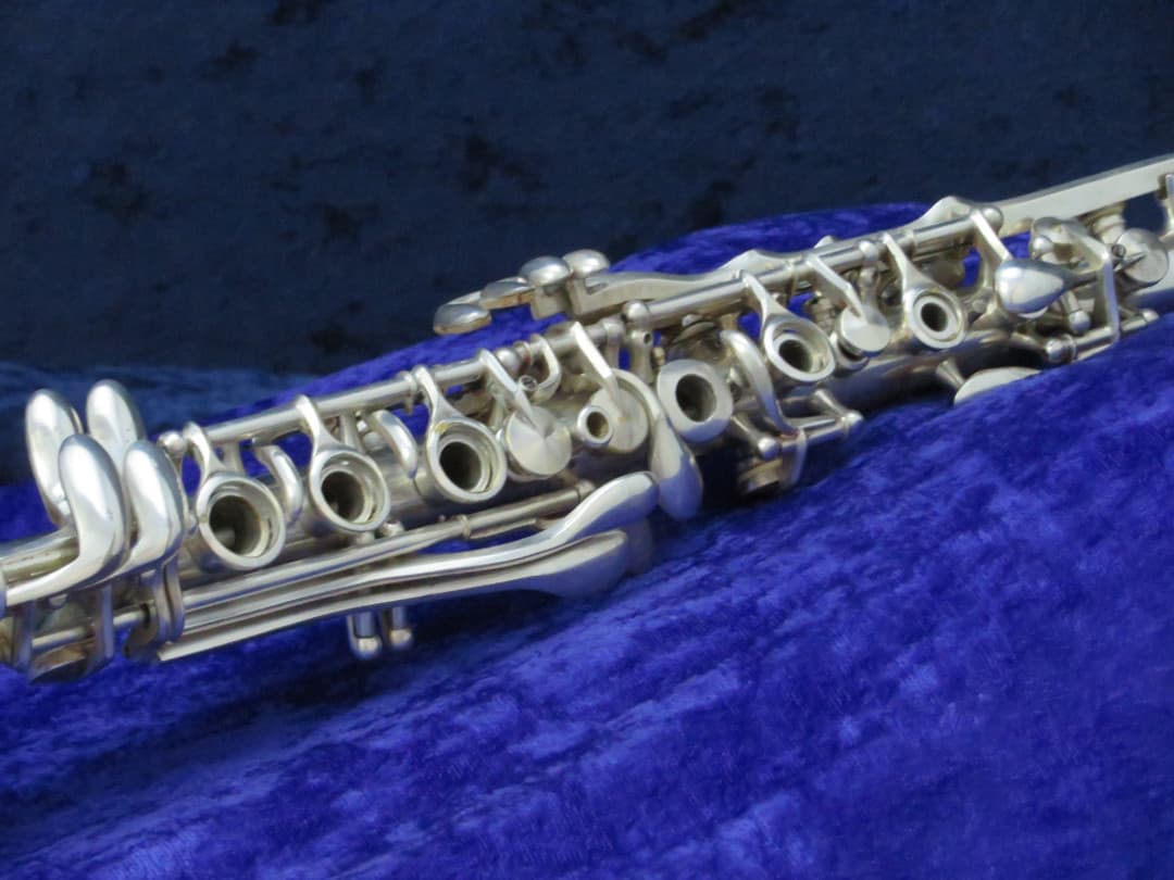 King Micro-Sonic Metal Bb Soprano Clarinet 1940's Serial #269339 Overhauled