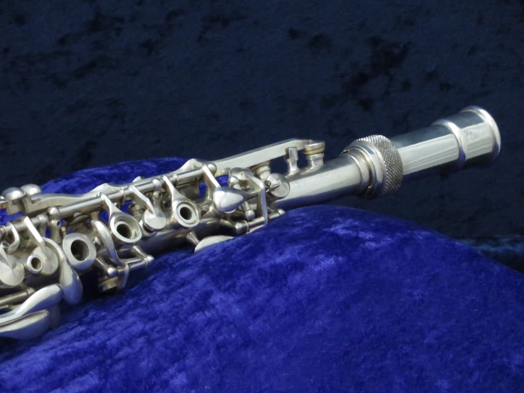King Micro-Sonic Metal Bb Soprano Clarinet 1940's Serial #269339 Overhauled