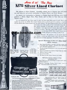 King Micro-Sonic Metal Bb Soprano Clarinet 1940's Serial #269339 Overhauled King Micro-Sonic Metal Bb Soprano Clarinet 1940's Serial #269339 Overhauled