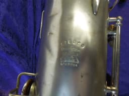 Buescher The Buescher True-Tone Silver Bass Saxophone Serial #178369 Buescher The Buescher True-Tone Silver Bass Saxophone Serial #178369