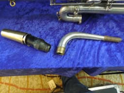 Buescher The Buescher True-Tone Silver Bass Saxophone Serial #178369 Buescher The Buescher True-Tone Silver Bass Saxophone Serial #178369