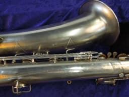 Buescher The Buescher True-Tone Silver Bass Saxophone Serial #178369 Buescher The Buescher True-Tone Silver Bass Saxophone Serial #178369