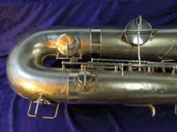 Buescher The Buescher True-Tone Silver Bass Saxophone Serial #178369 Buescher The Buescher True-Tone Silver Bass Saxophone Serial #178369
