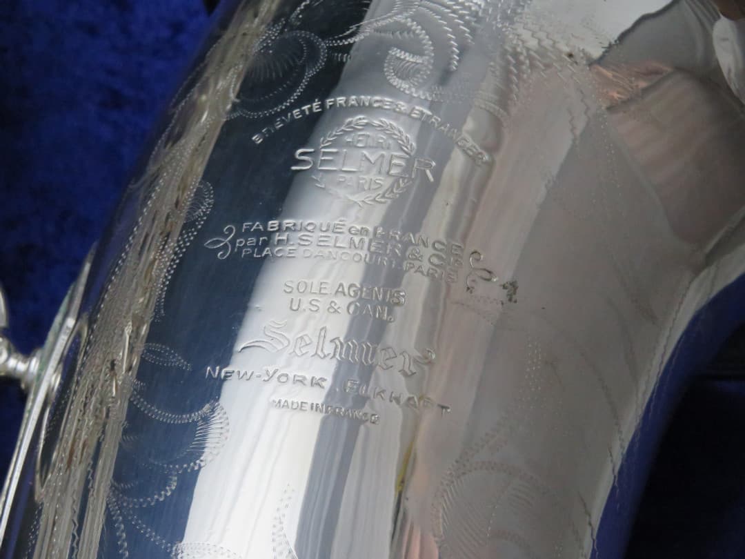 Selmer Super Balanced Action Silver Baritone Saxophone 1952 Serial #51280