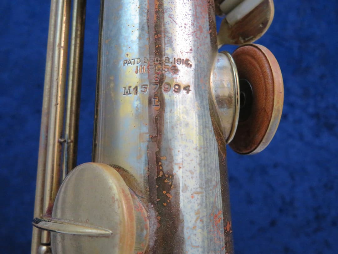 C.G. Conn New Wonder II "Chu Berry" Straight Soprano Saxophone 1925 Serial #M157994