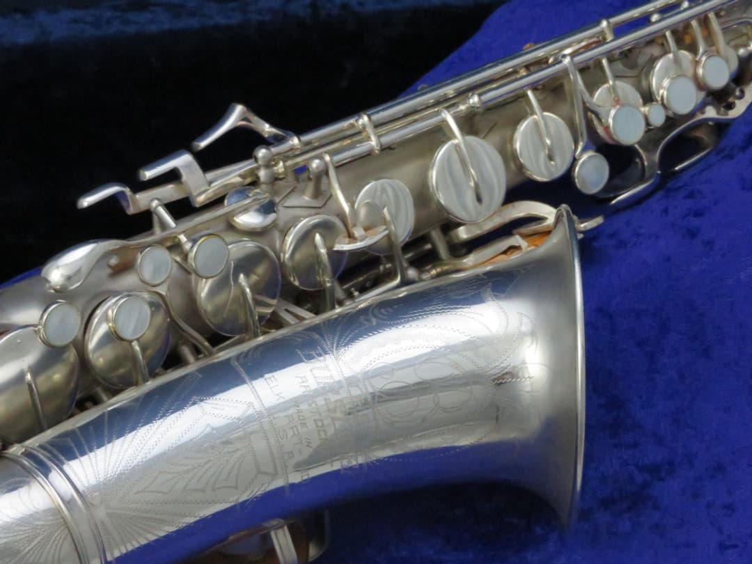 Buescher "Big B" Aristocrat True-Tone Silver Alto Saxophone 1940 Serial #292946 Buescher "Big B" Aristocrat True-Tone Silver Alto Saxophone 1940 Serial #292946