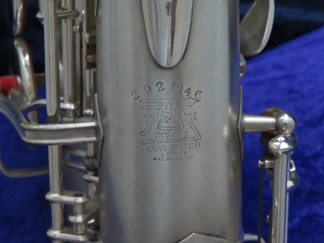 Buescher "Big B" Aristocrat True-Tone Silver Alto Saxophone 1940 Serial #292946