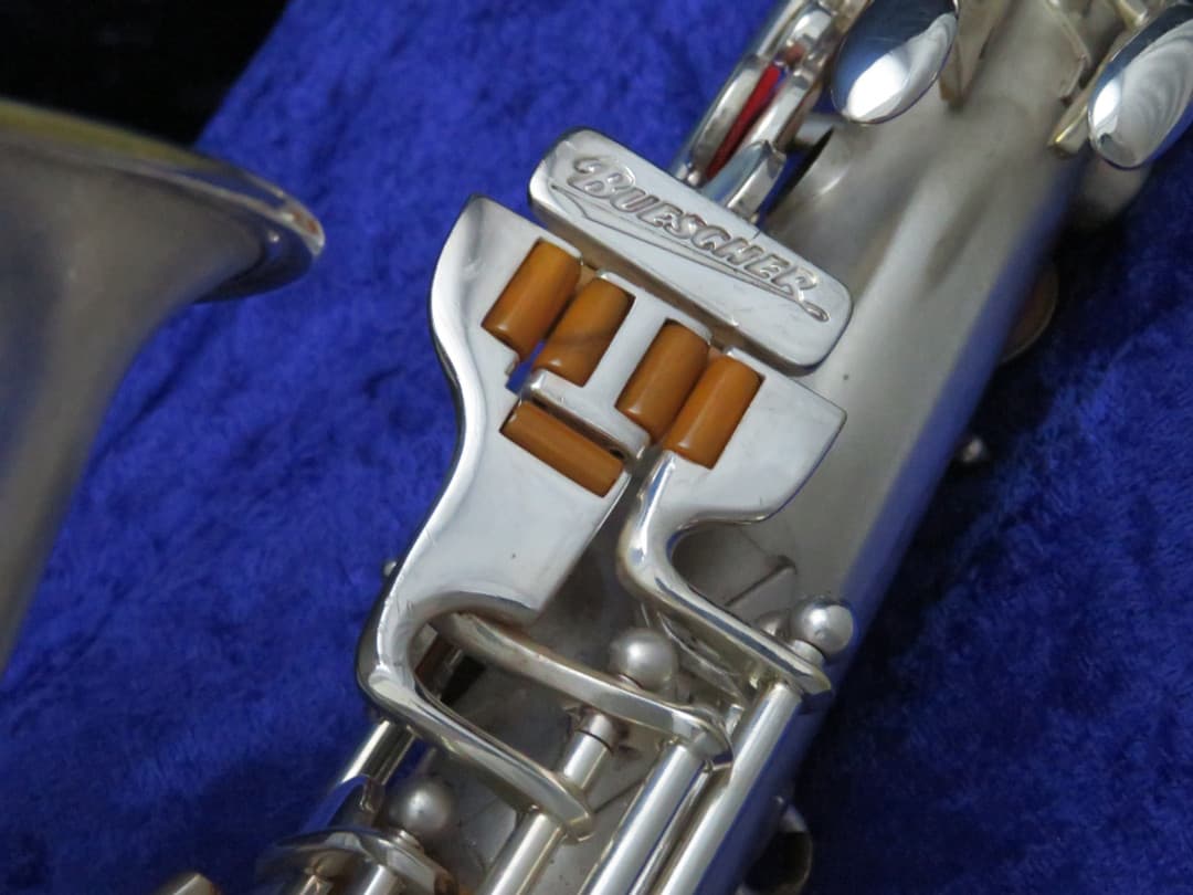 Buescher "Big B" Aristocrat True-Tone Silver Alto Saxophone 1940 Serial #292946