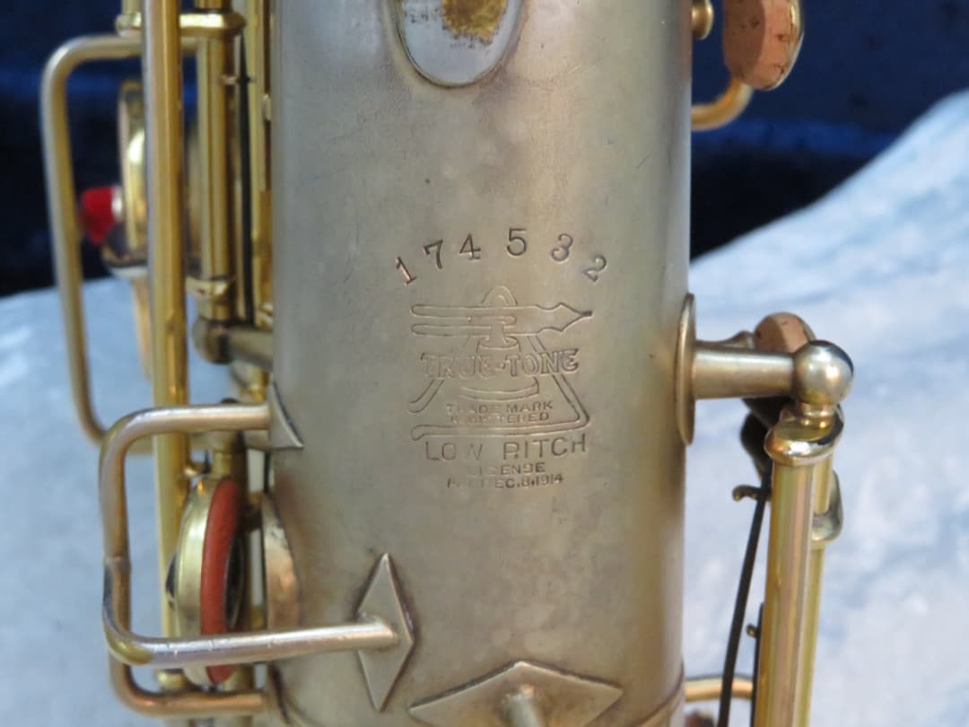 Buescher The Buescher True-Tone Gold Plated Alto Saxophone 1924 Serial #174532