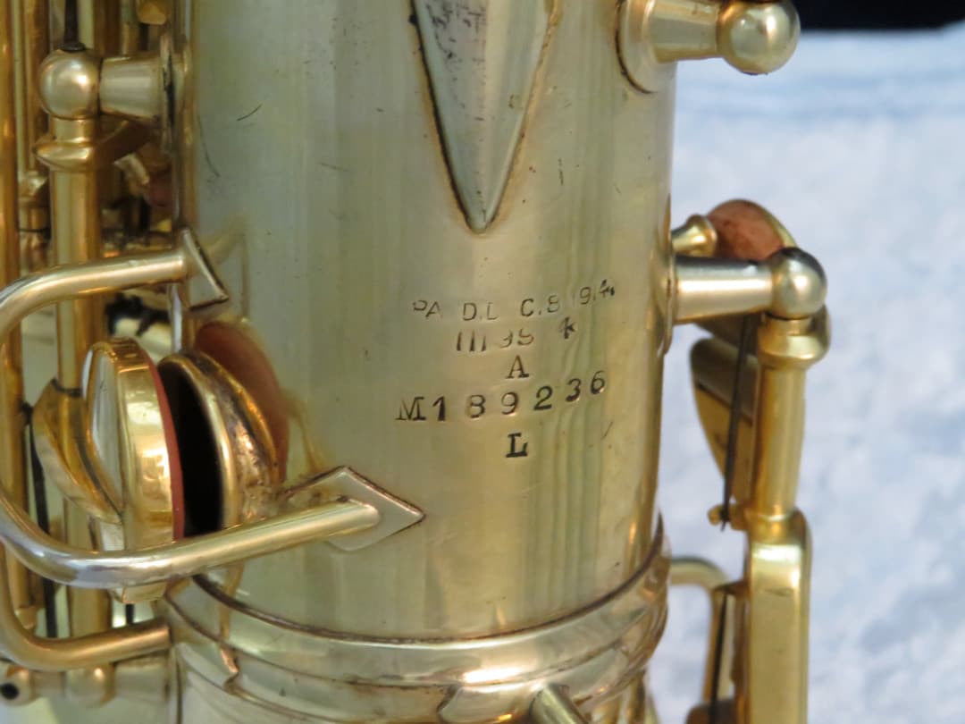 C.G. Conn New Wonder II "Chu Berry" Gold Plated Alto Saxophone 1926 Serial #M189236