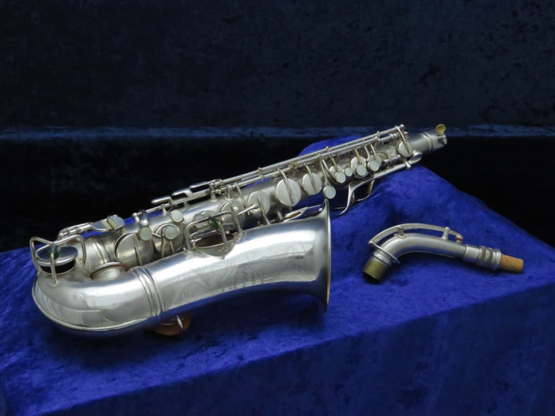 C.G. Conn New Wonder II "Chu Berry" Silver Alto Saxophone 1926 Serial #M176476