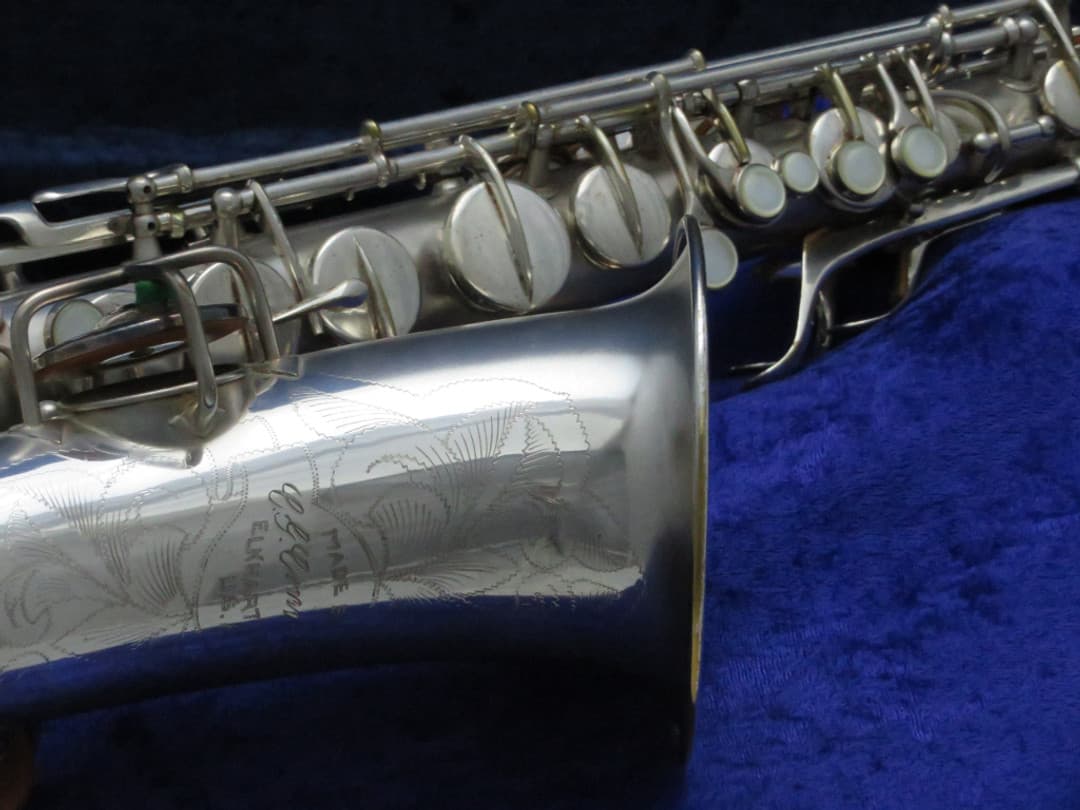 C.G. Conn New Wonder II "Chu Berry" Silver Alto Saxophone 1926 Serial #M176476