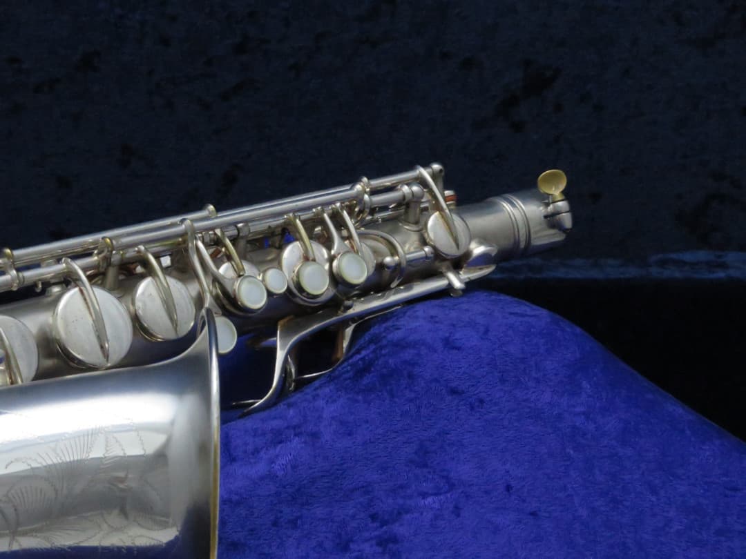 C.G. Conn New Wonder II "Chu Berry" Silver Alto Saxophone 1926 Serial #M176476