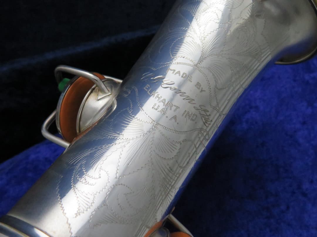 C.G. Conn New Wonder II "Chu Berry" Silver Alto Saxophone 1926 Serial #M176476