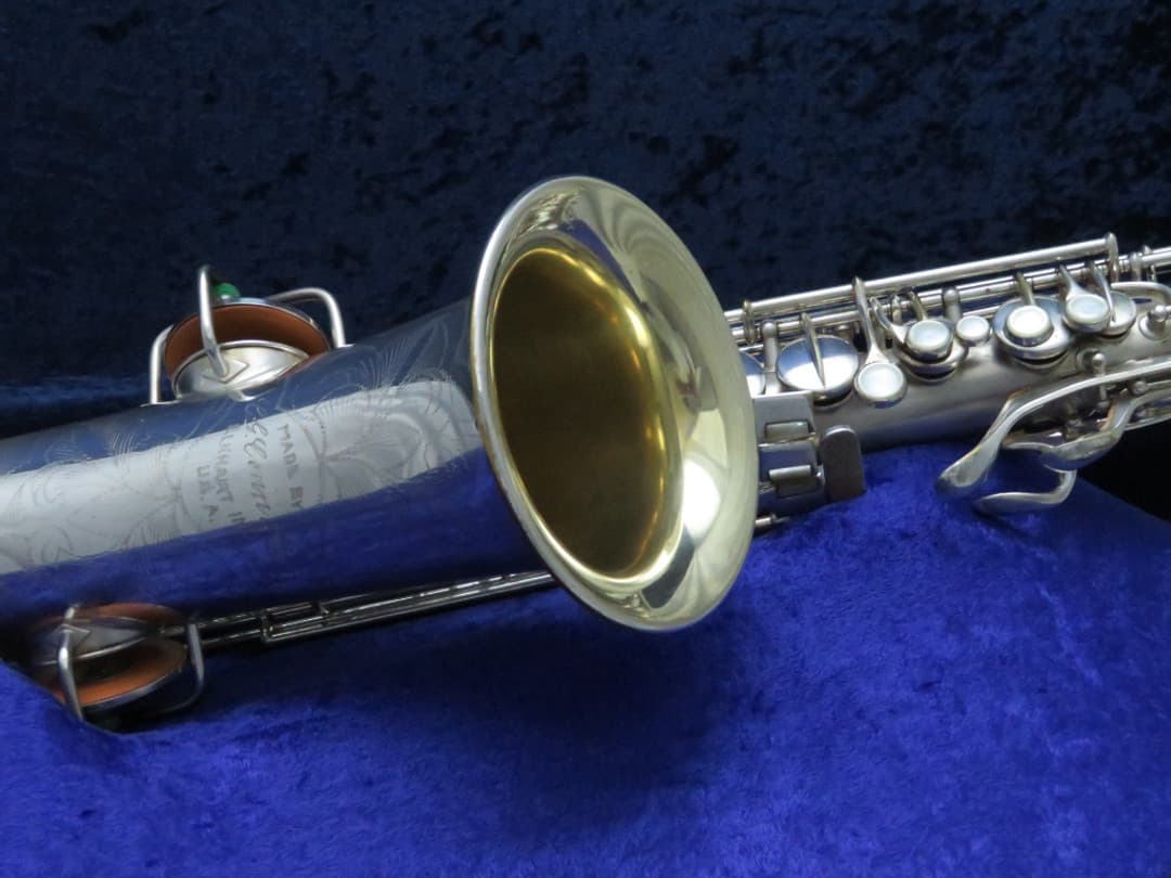 C.G. Conn New Wonder II "Chu Berry" Silver Alto Saxophone 1926 Serial #M176476