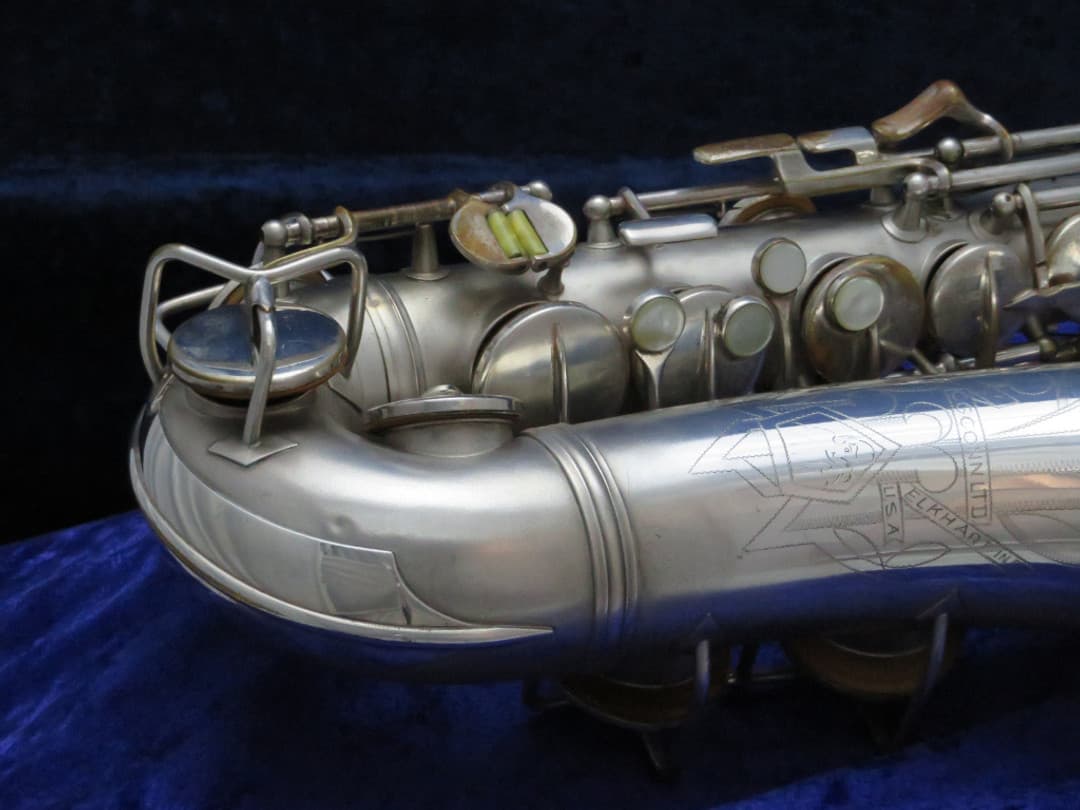 C.G. Conn 6M VIII Silver Alto Saxophone with Naked Lady 1944 Serial #309639 Overhauled