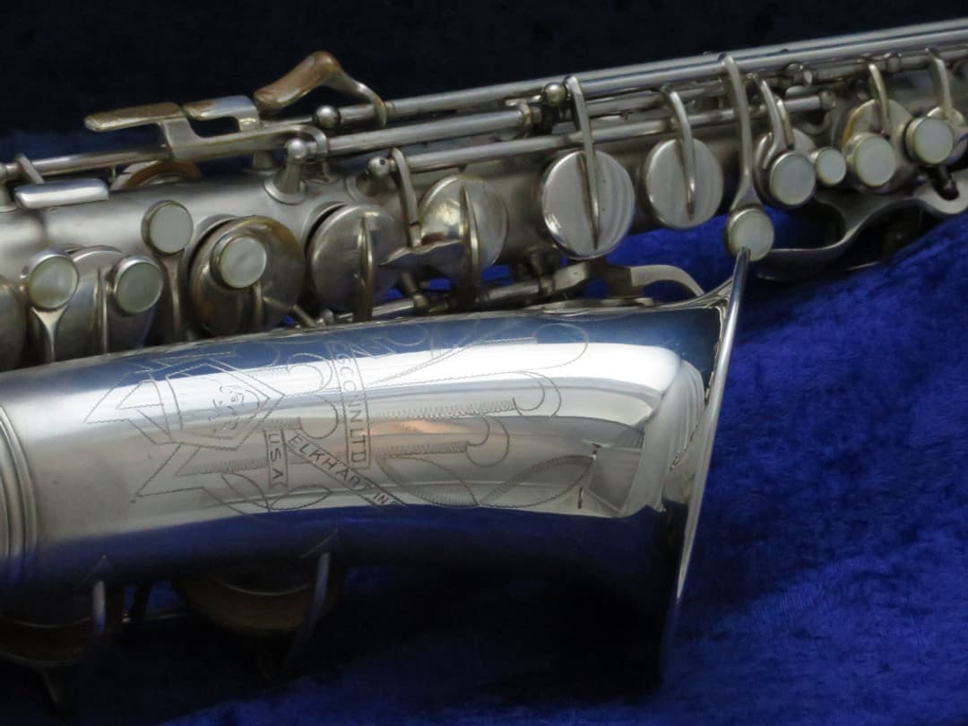 C.G. Conn 6M VIII Silver Alto Saxophone with Naked Lady 1944 Serial #309639 Overhauled