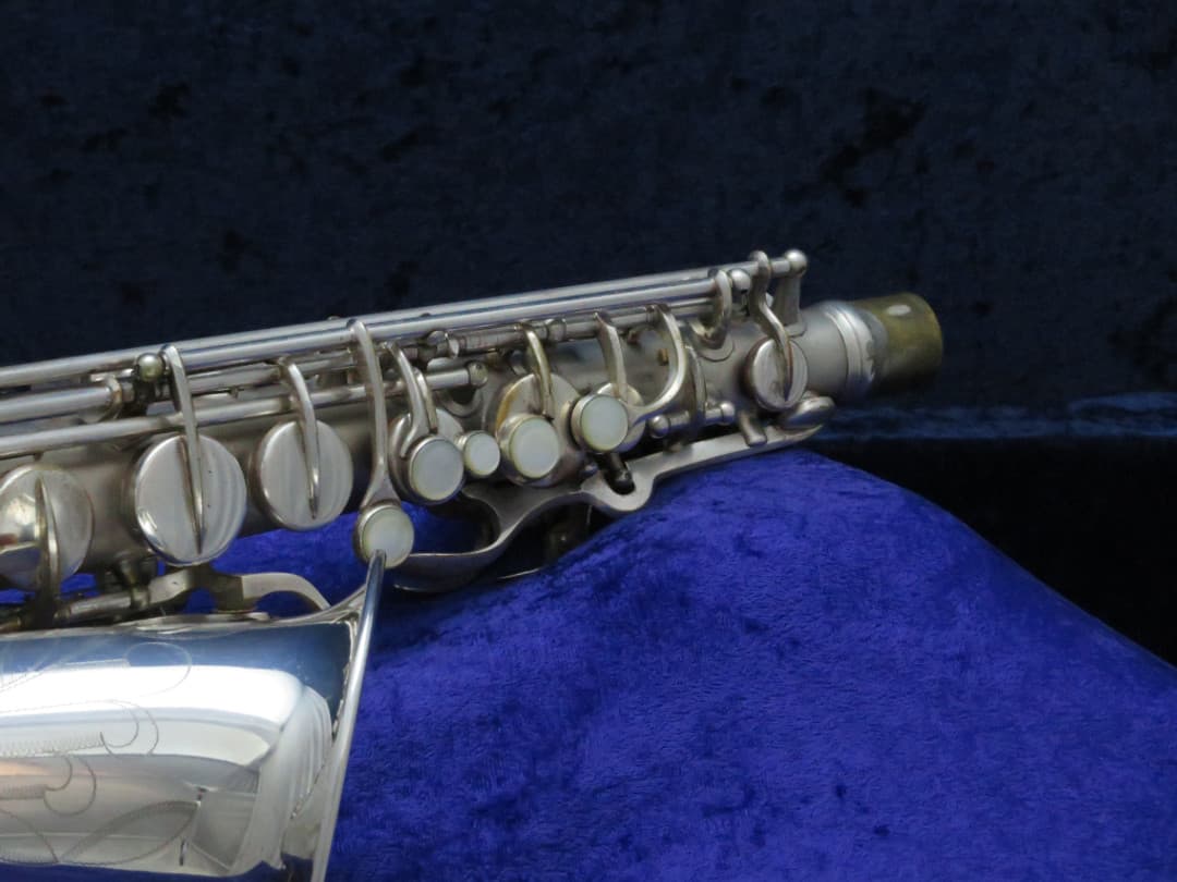 C.G. Conn 6M VIII Silver Alto Saxophone with Naked Lady 1944 Serial #309639 Overhauled