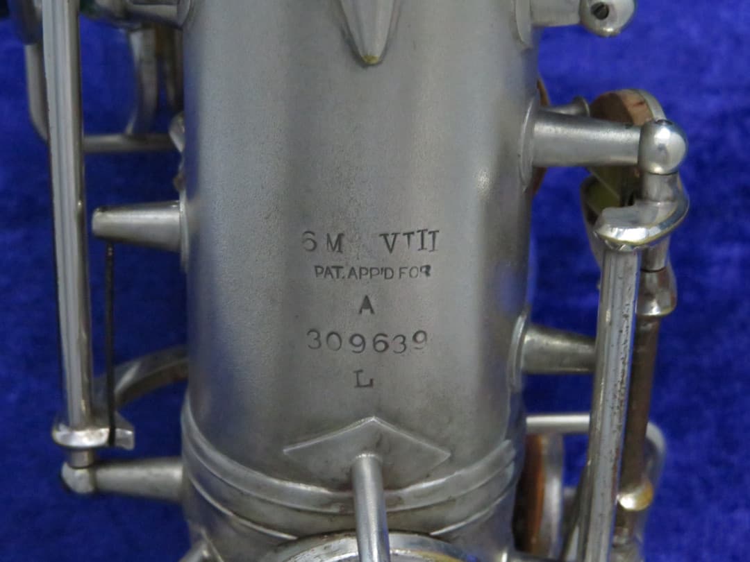 C.G. Conn 6M VIII Silver Alto Saxophone with Naked Lady 1944 Serial #309639 Overhauled