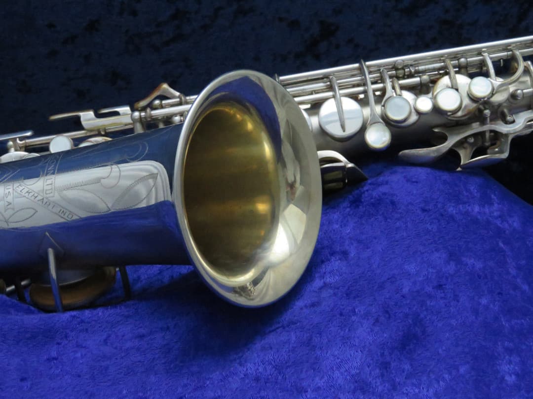 C.G. Conn 6M VIII Silver Alto Saxophone with Naked Lady 1944 Serial #309639 Overhauled