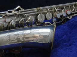 C.G. Conn Silver Alto Saxophone with Naked Lady 1935 Serial #M269360A C.G. Conn Silver Alto Saxophone with Naked Lady 1935 Serial #M269360A