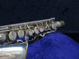 C.G. Conn Silver Alto Saxophone with Naked Lady 1935 Serial #M269360A C.G. Conn Silver Alto Saxophone with Naked Lady 1935 Serial #M269360A