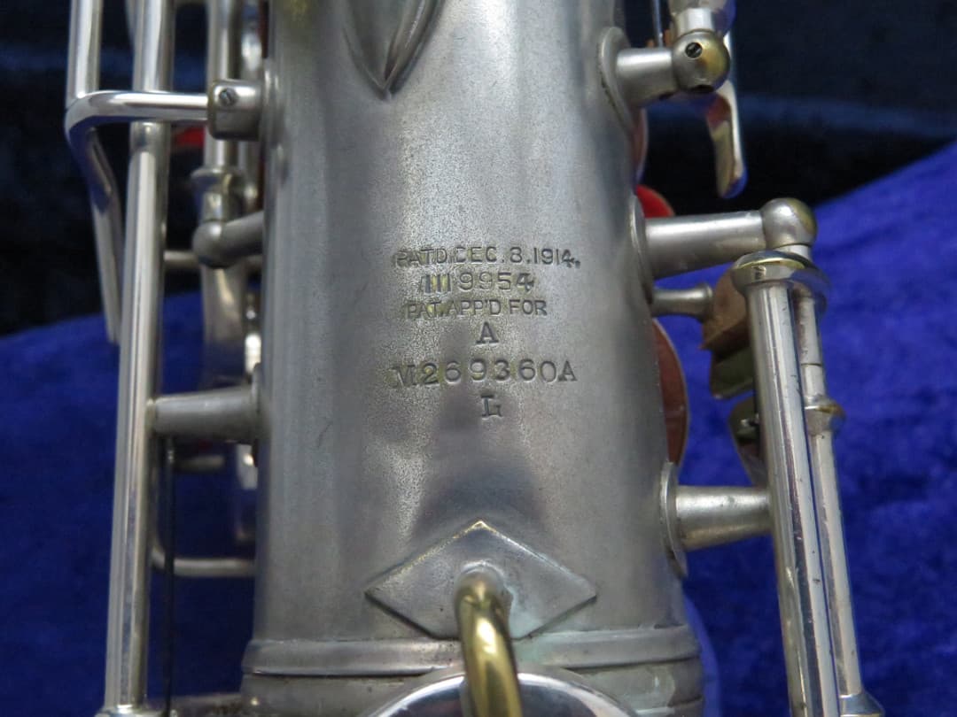 C.G. Conn Silver Alto Saxophone with Naked Lady 1935 Serial #M269360A