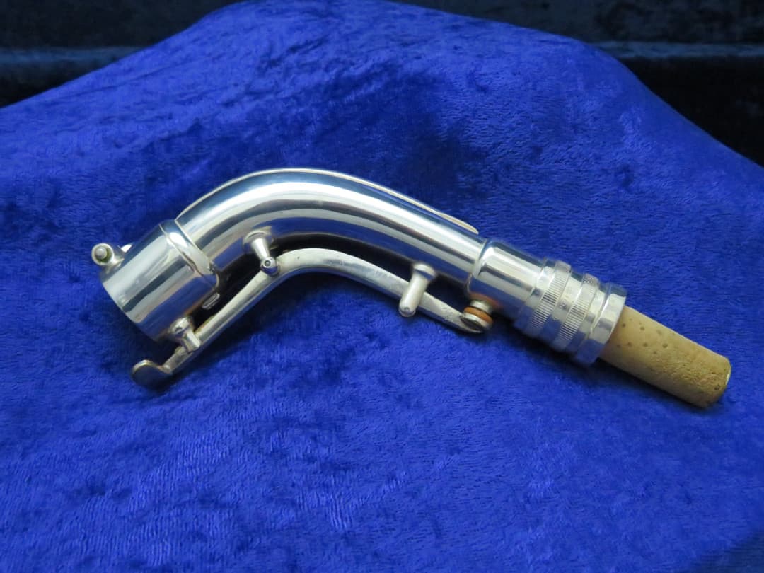 C.G. Conn Silver Alto Saxophone with Naked Lady 1935 Serial #M269360A