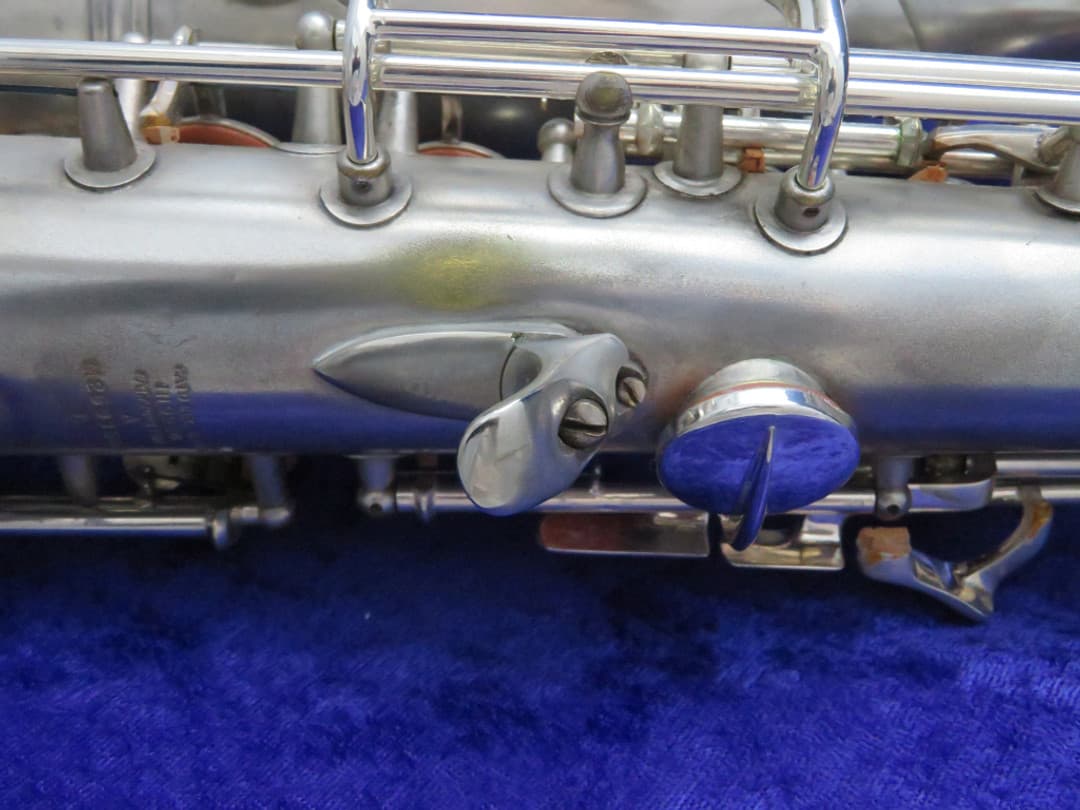 C.G. Conn Silver Alto Saxophone with Naked Lady 1935 Serial #M269360A