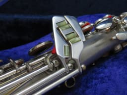 C.G. Conn Silver Alto Saxophone with Naked Lady 1935 Serial #M269360A C.G. Conn Silver Alto Saxophone with Naked Lady 1935 Serial #M269360A