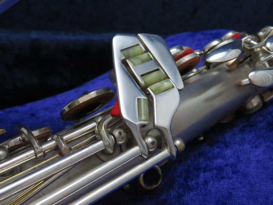 C.G. Conn Silver Alto Saxophone with Naked Lady 1935 Serial #M269360A