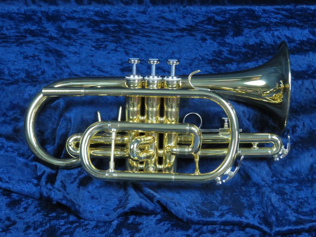 Jupiter JCR-520 Shepherd's Crook Cornet Ser#TA06302 Dead Mint Fantastic Player!