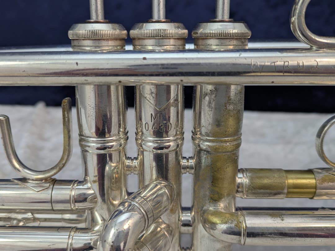 Silver Plated Bach Stradivarius Model 37 Trumpet Serial#304304