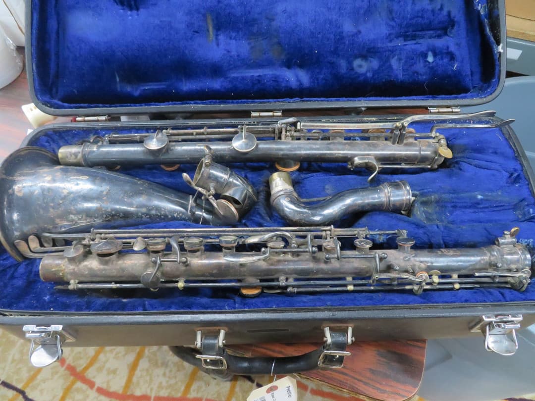 Pair Of Pedler Metal Alto and Bass Clarinets for Overhaul