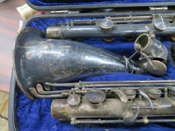 Pair Of Pedler Metal Alto and Bass Clarinets for Overhaul Pair Of Pedler Metal Alto and Bass Clarinets for Overhaul