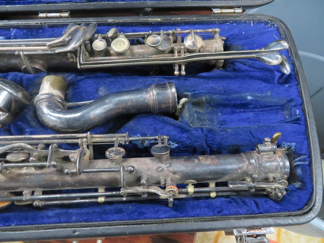 Pair Of Pedler Metal Alto and Bass Clarinets for Overhaul
