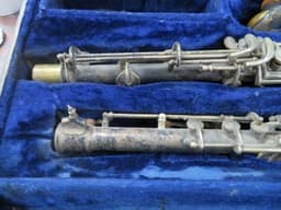 Pair Of Pedler Metal Alto and Bass Clarinets for Overhaul Pair Of Pedler Metal Alto and Bass Clarinets for Overhaul
