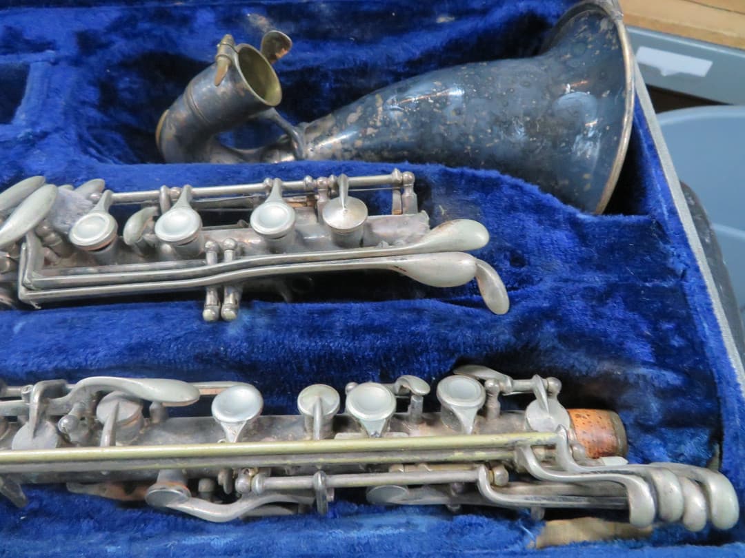 Pair Of Pedler Metal Alto and Bass Clarinets for Overhaul