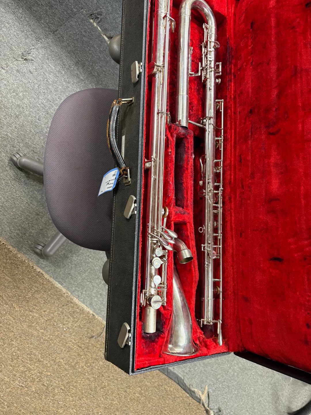 Leblanc BBb Straight Metal Contra Bass Clarinet Serial # 367