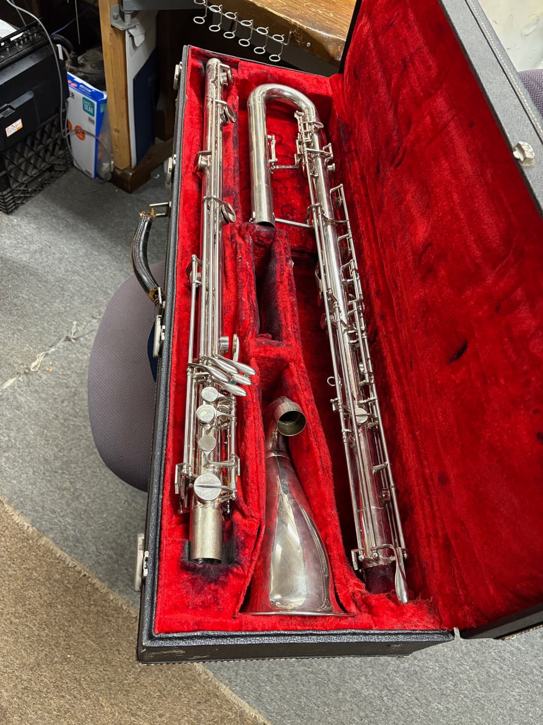 Leblanc BBb Straight Metal Contra Bass Clarinet Serial # 367