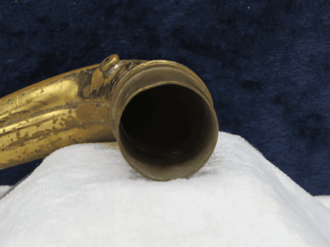 C.G. Conn Early Model Side Pip Baritone Saxophone Neck Serial #isi14495