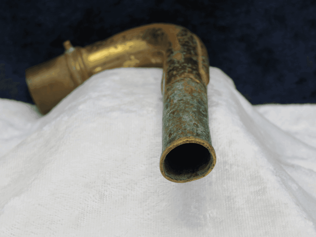 C.G. Conn Early Model Side Pip Baritone Saxophone Neck Serial #isi14495