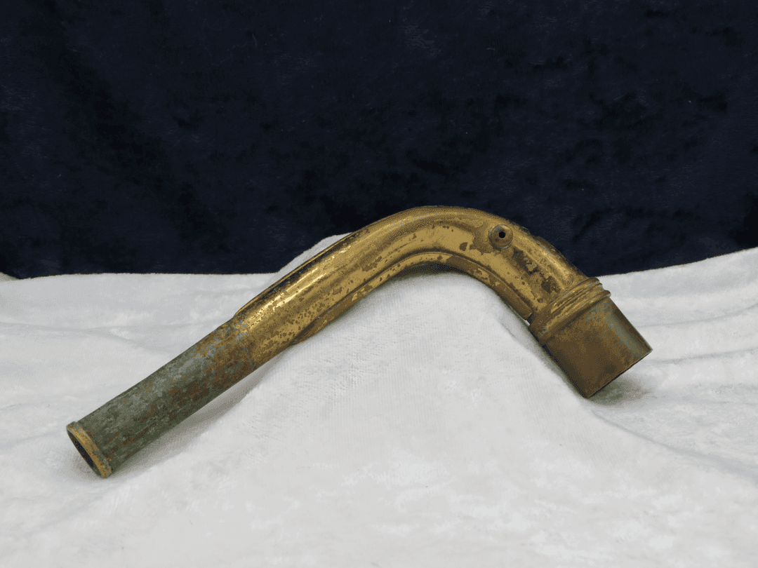 C.G. Conn Early Model Side Pip Baritone Saxophone Neck Serial #isi14495