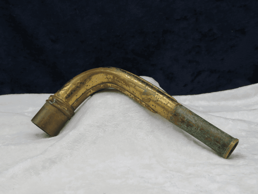 C.G. Conn Early Model Side Pip Baritone Saxophone Neck Serial #isi14495