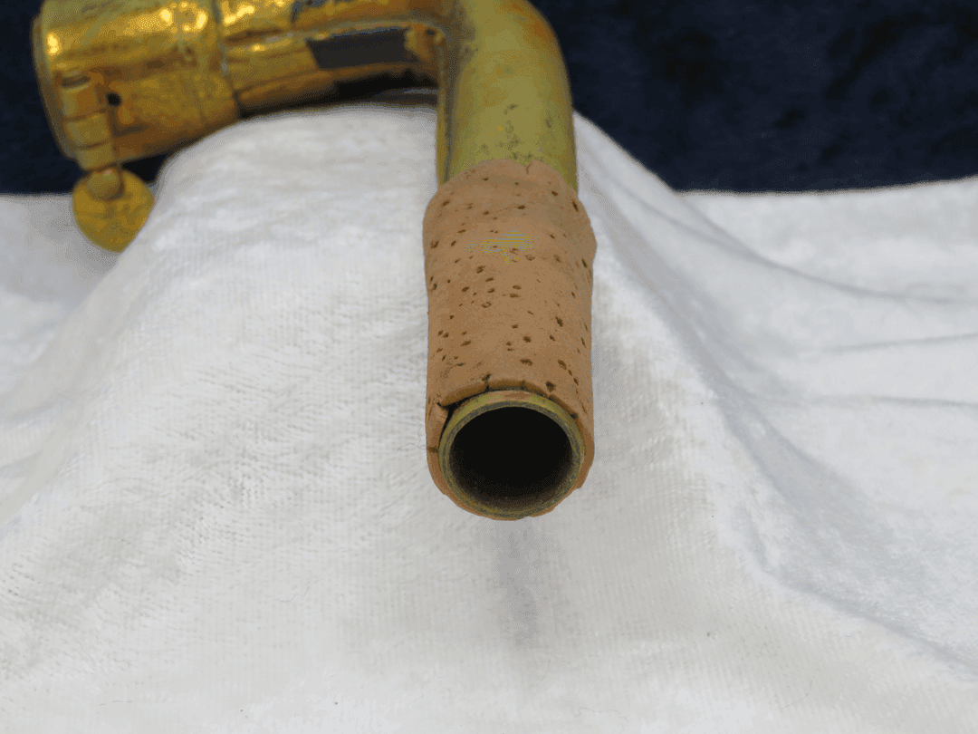 King Zephyr Baritone Saxophone Sleeve Neck Serial #isi14488