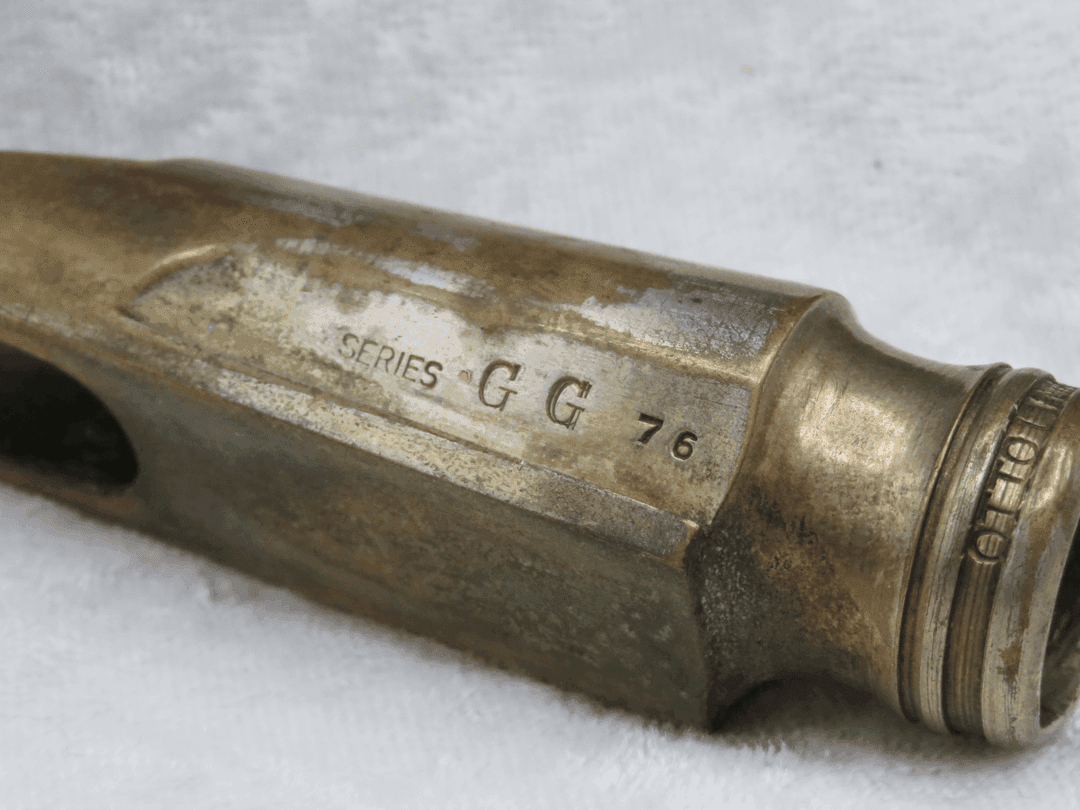 Otto Link Master Link Series GG76 Facing No. 5 Metal Gold Alto Saxophone Mouthpiece Serial #isi11282