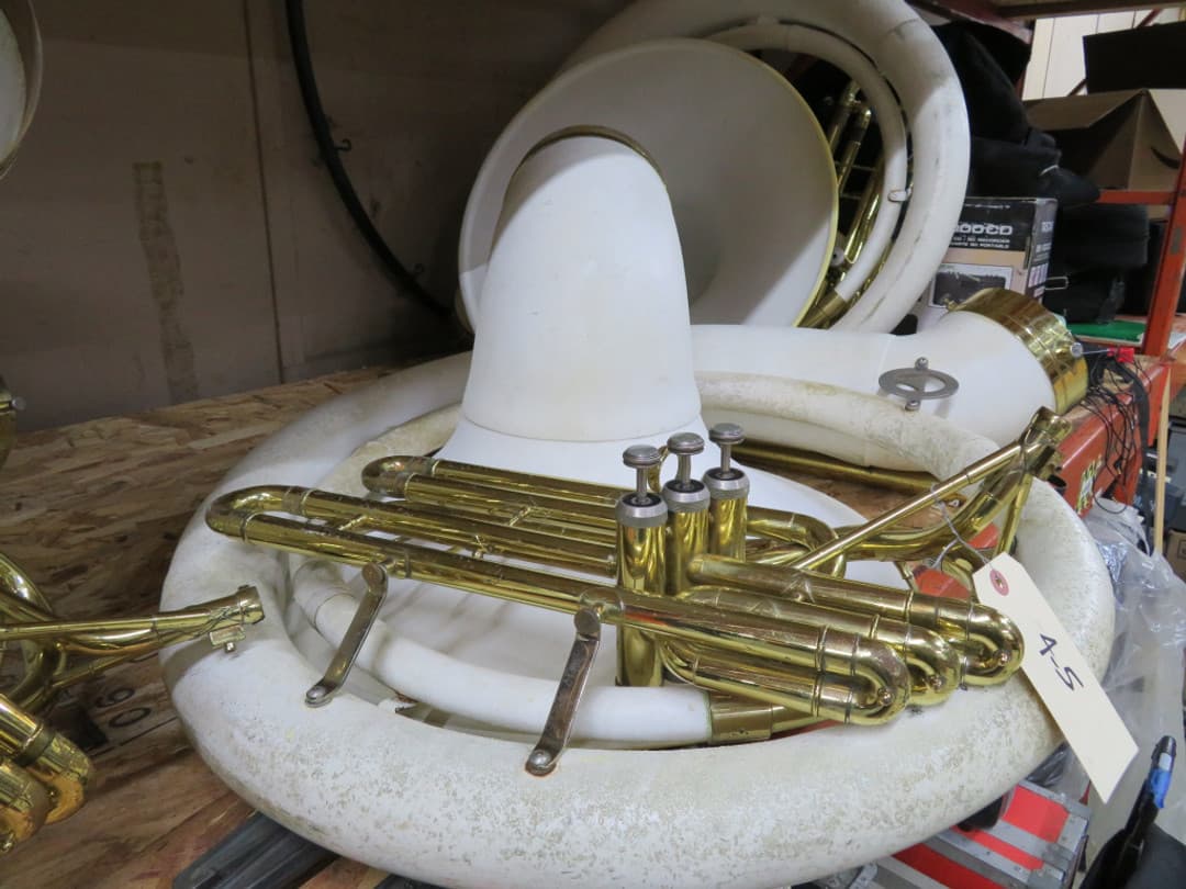 Three Fiberglass Sousaphone Lot: Conn, Holton, King