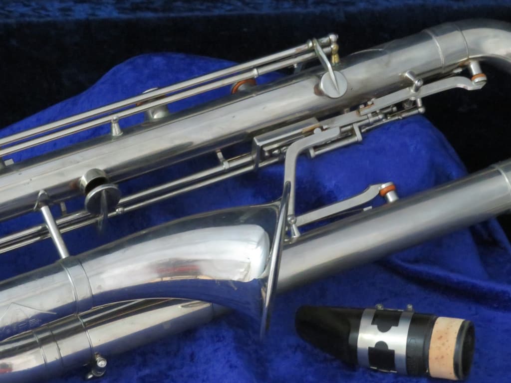 Leblanc BBb Paperclip Metal Contra Bass Clarinet to Low D Serial#966